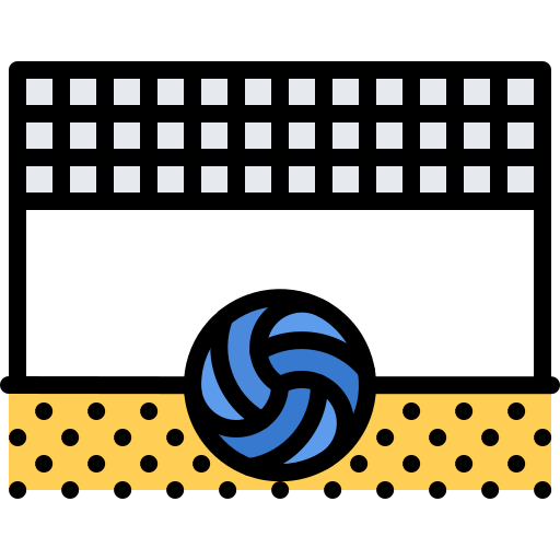 Beach volleyball Coloring Color icon