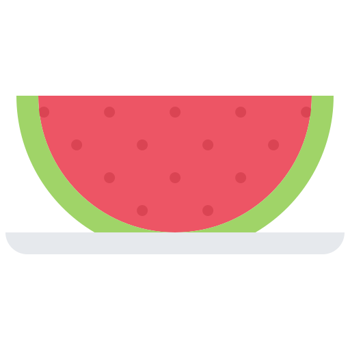 watermeloen Coloring Flat icoon