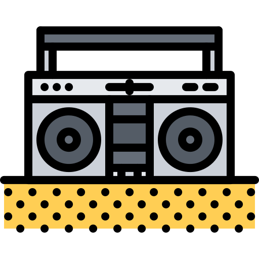 Boombox Coloring Color icon