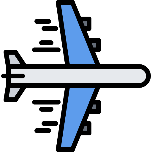 flugzeug Coloring Color icon