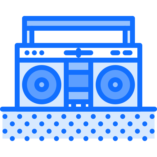 boombox Coloring Blue icon