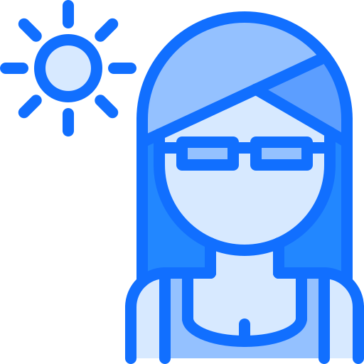 여자 Coloring Blue icon