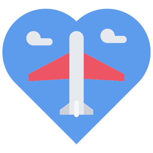 Travel Coloring Flat icon