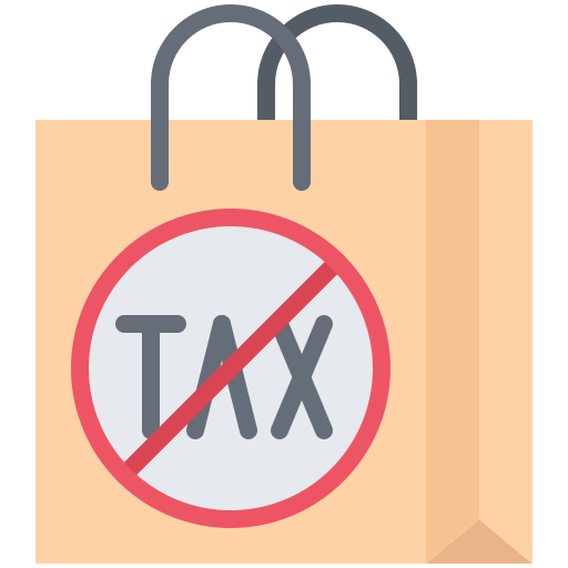 tax free Coloring Flat иконка