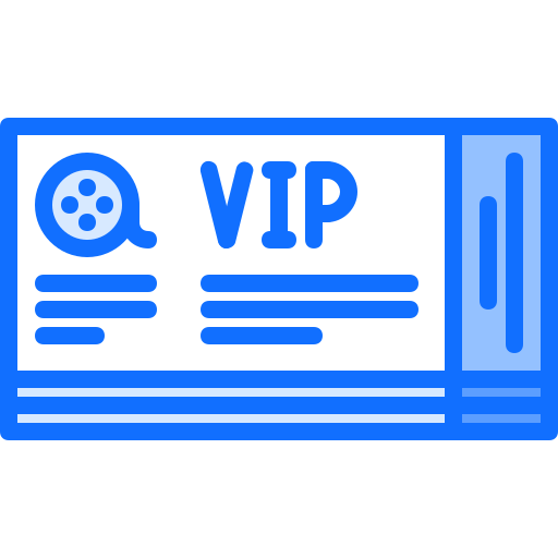 tickets Coloring Blue icon