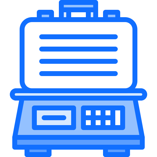 Weight Coloring Blue icon