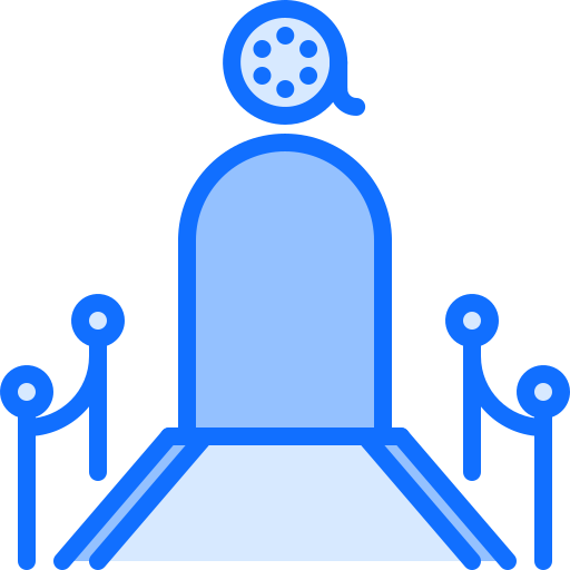 roter teppich Coloring Blue icon