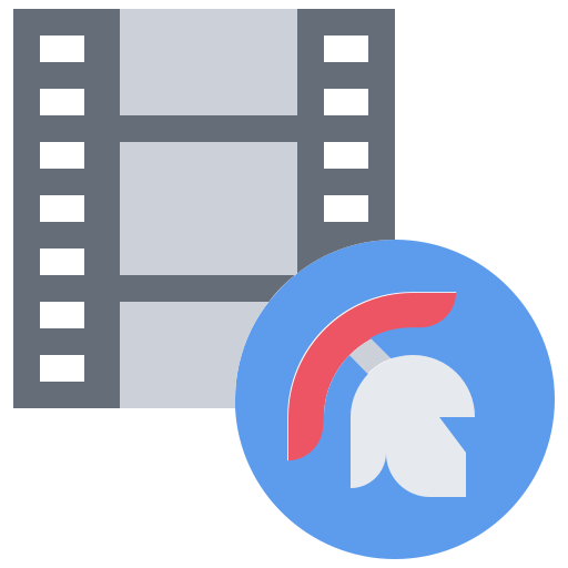 film Coloring Flat icon