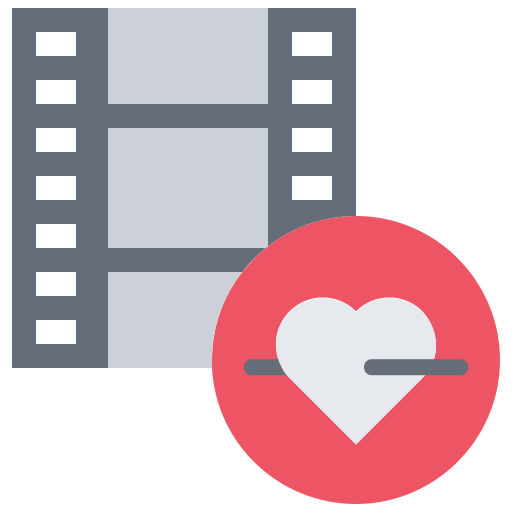 film Coloring Flat icon