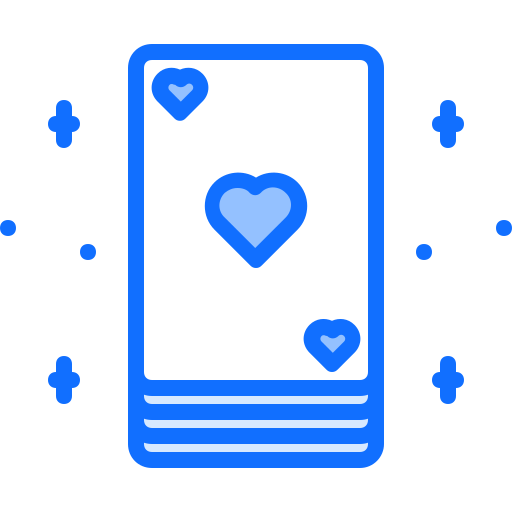 Cards Coloring Blue icon