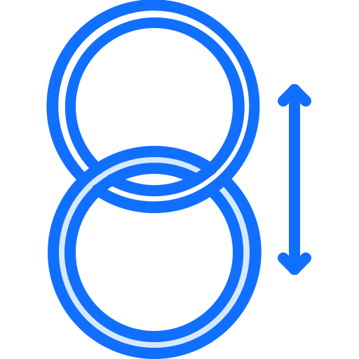 Rings Coloring Blue icon