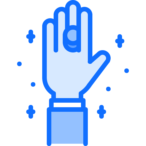 Magic trick Coloring Blue icon