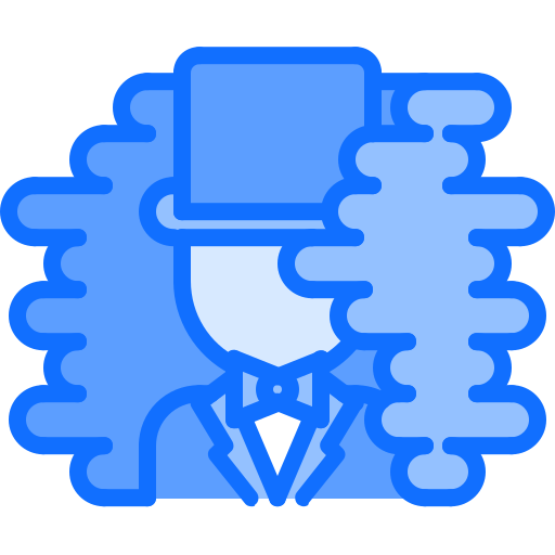 Magic trick Coloring Blue icon