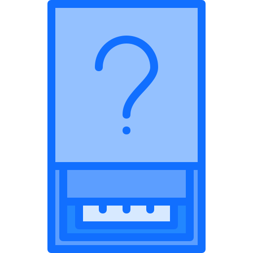 Magic box Coloring Blue icon