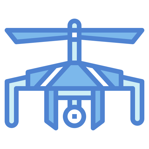 무인 비행기 Generic Blue icon