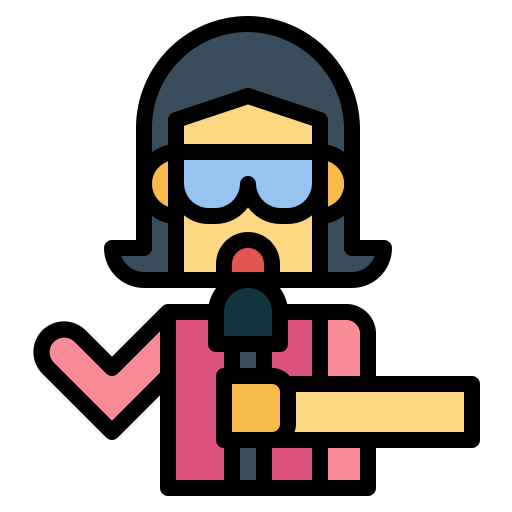 journalist Smalllikeart Lineal Color icon