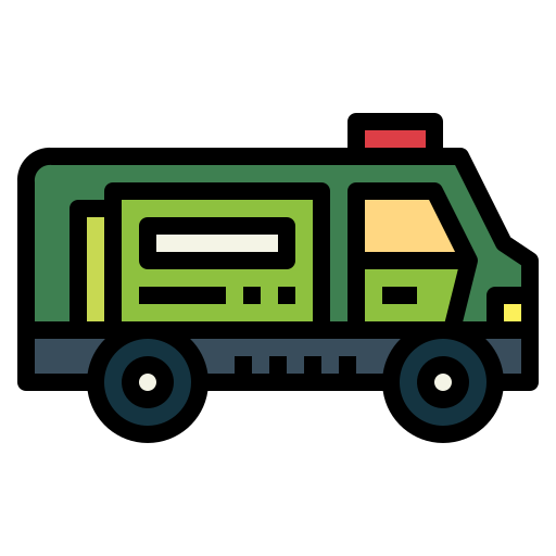 un camion Smalllikeart Lineal Color Icône