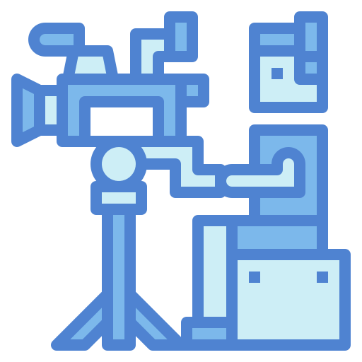 カメラマン Generic Blue icon