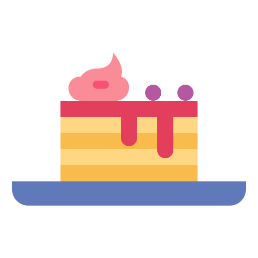 Cake Smalllikeart Flat icon