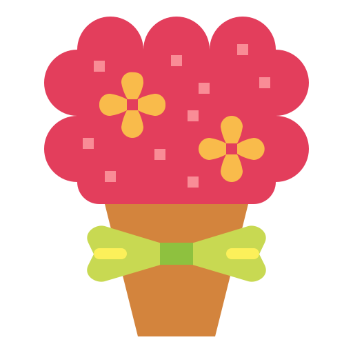Bouquet Smalllikeart Flat icon