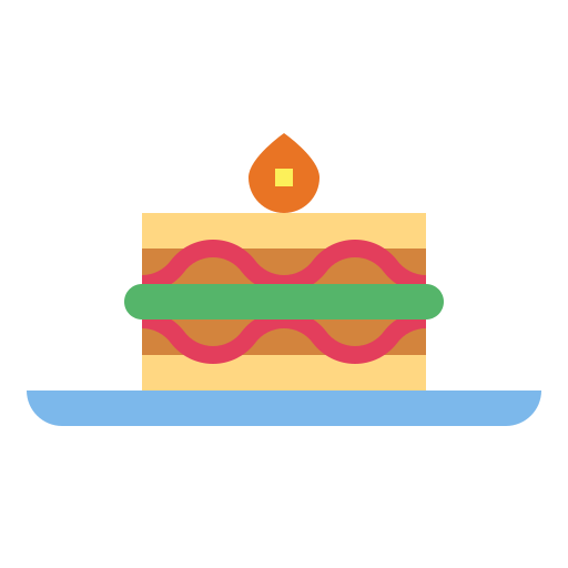 Бутерброд Smalllikeart Flat иконка