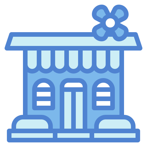 bloemenwinkel Generic Blue icoon