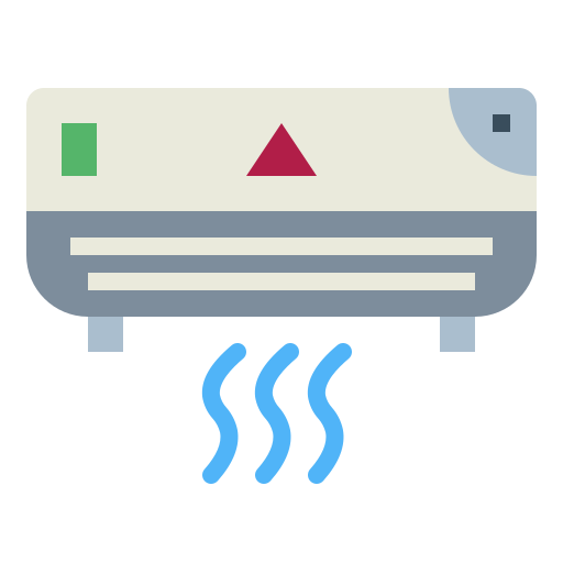 Air conditioner Smalllikeart Flat icon