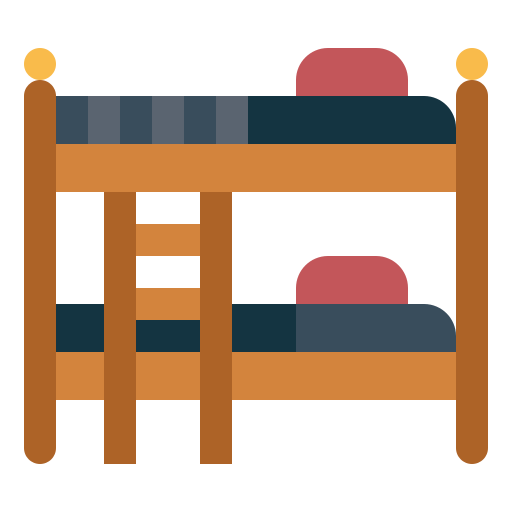 Двухъярусная кровать Smalllikeart Flat иконка