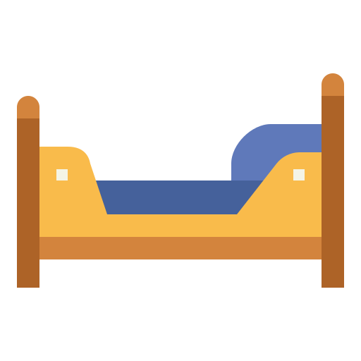 침대 Smalllikeart Flat icon