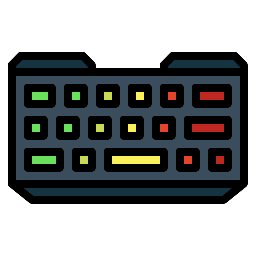 Keyboard Smalllikeart Lineal Color icon