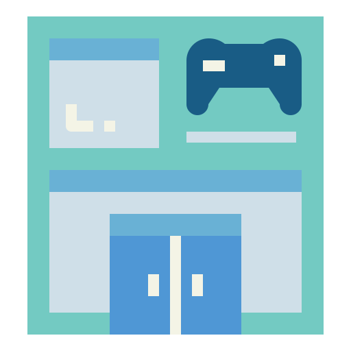 ゲームセンター Smalllikeart Flat icon