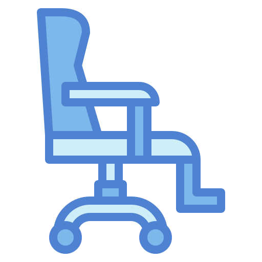 Gaming chair Generic Blue icon