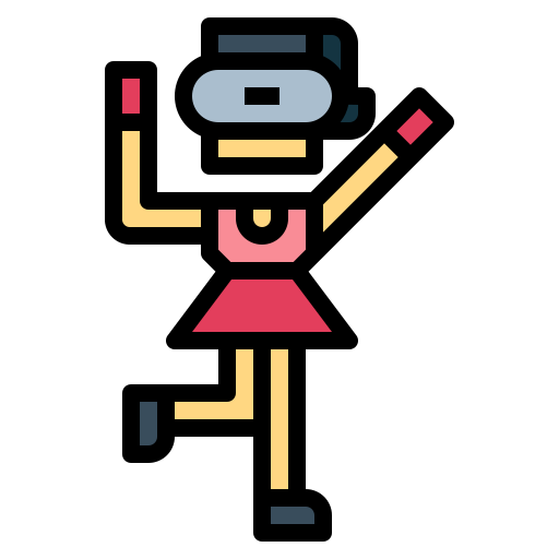 vr 게임 Smalllikeart Lineal Color icon