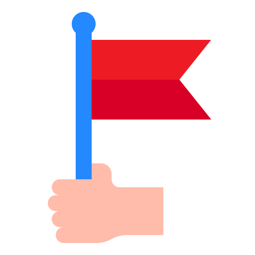bandera srip Flat icono