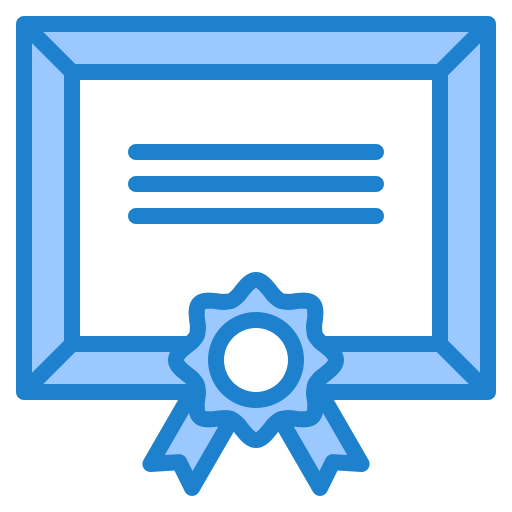 diploma srip Blue icono