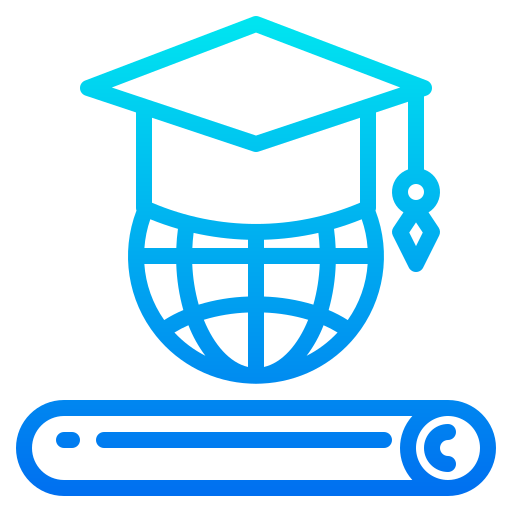 Graduation srip Gradient icon