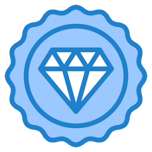 다이아몬드 srip Blue icon
