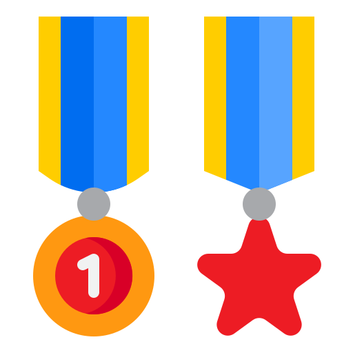 medalha srip Flat Ícone