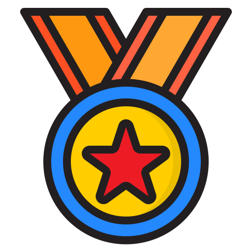 Medal srip Lineal Color icon