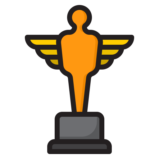 trofeo srip Lineal Color icona