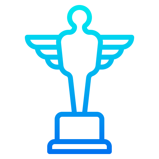 Trophy srip Gradient icon
