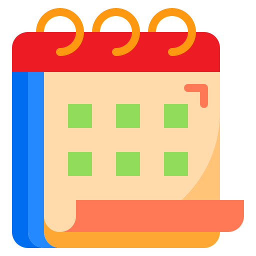 kalendarz srip Flat ikona