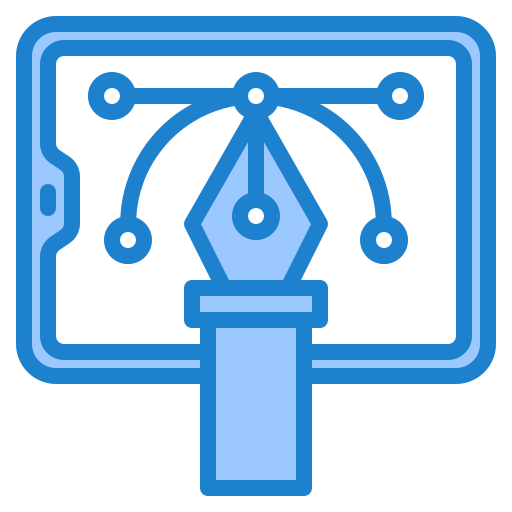 Design srip Blue icon