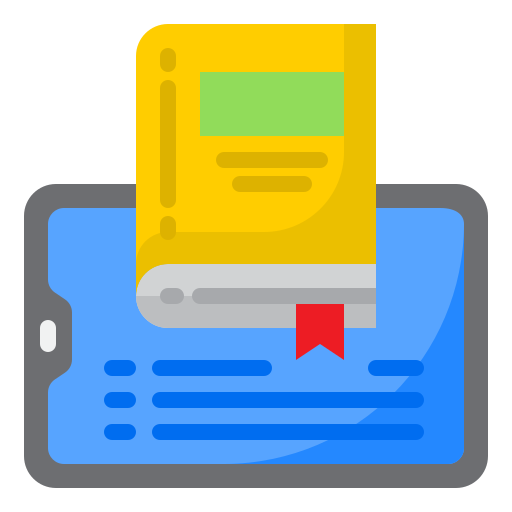 ebook srip Flat icon