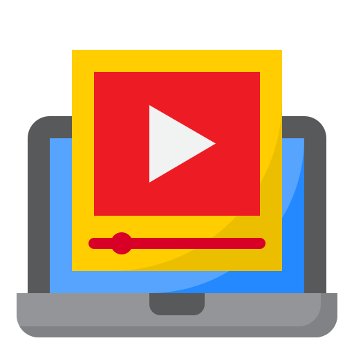 videoplayer srip Flat icon