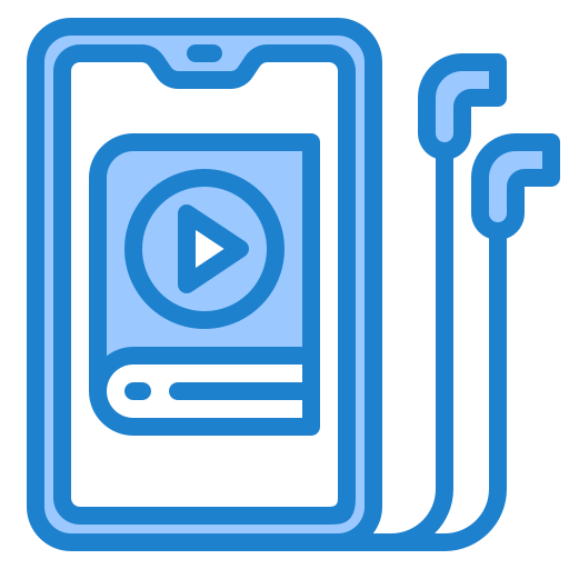 Audiobook srip Blue icon