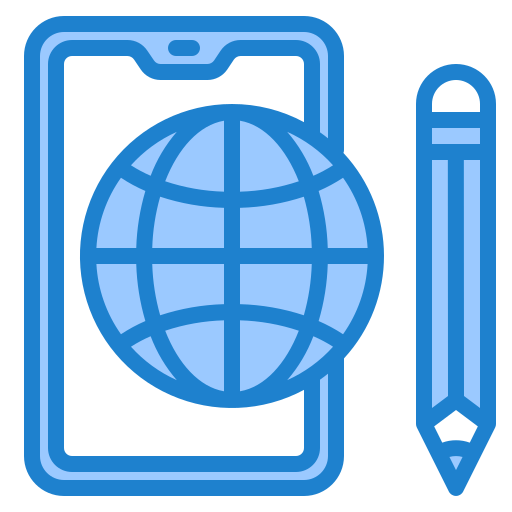 온라인 학습 srip Blue icon