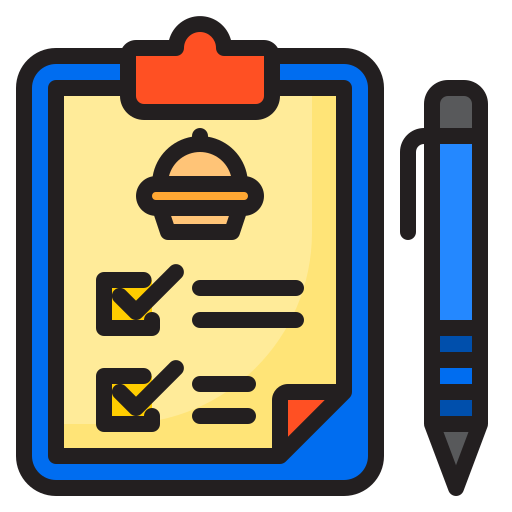checkliste srip Lineal Color icon