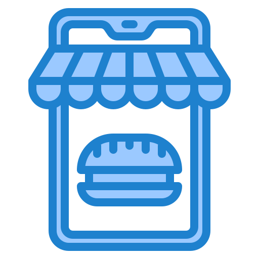 온라인 상점 srip Blue icon