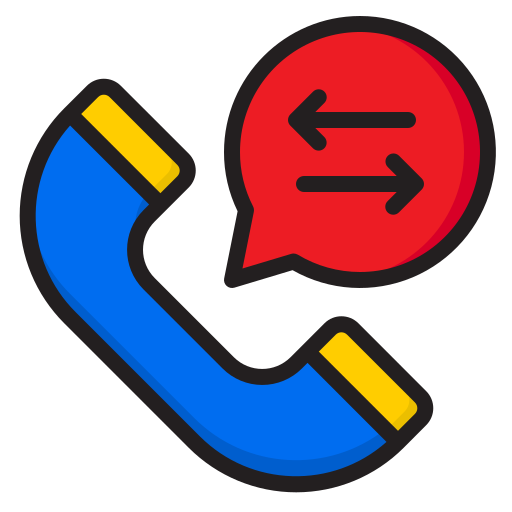 전화 srip Lineal Color icon